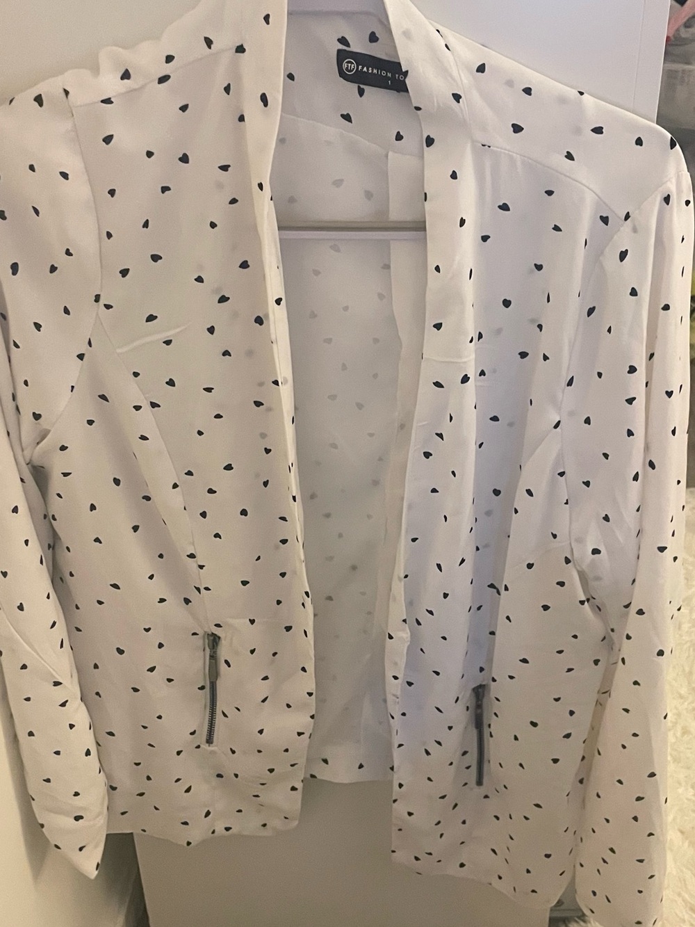 Opened Pocodote Blazer with Zippered Pockets